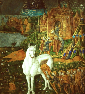 Renaissance-era depiction of the fall of Troy.