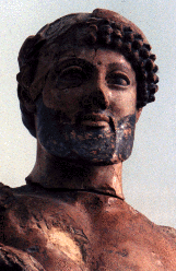 Terracotta sculpture of Zeus